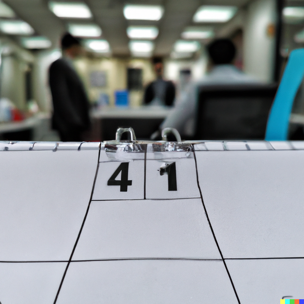 La imagen de un calendario de cuatro días es un recordatorio visual de cómo la semana laboral está evolucionando.